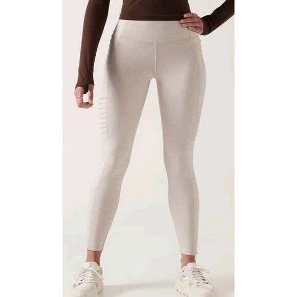 NWOT ATHLETA Delancey Textured Moto Tight Size Medium - Picture 1 of 7